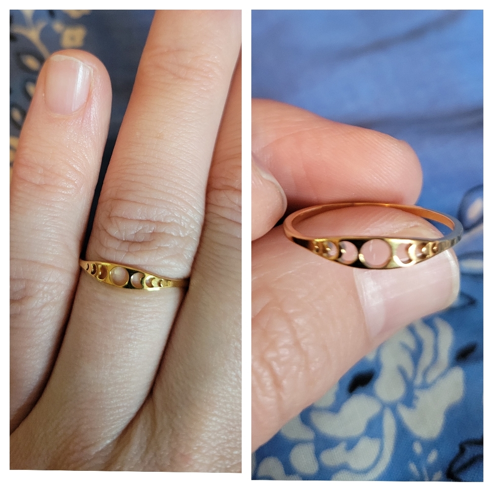 🤎 Goldtone Moon Phases Ring